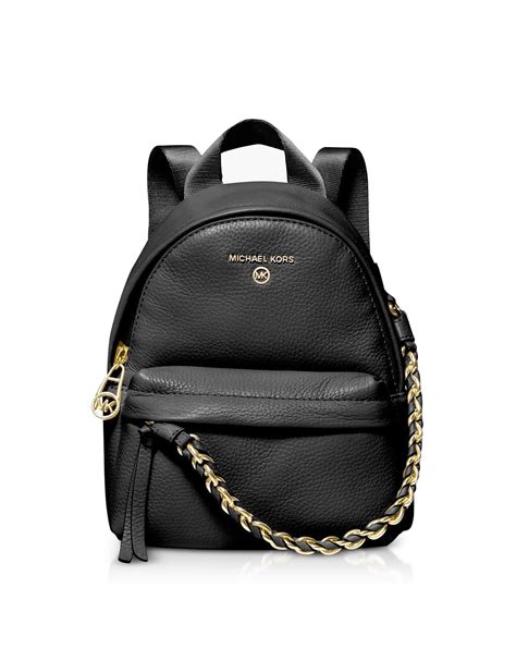 michael kors leather rucksack|Michael Kors slater backpack small.